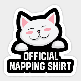 official napping shirt Sticker